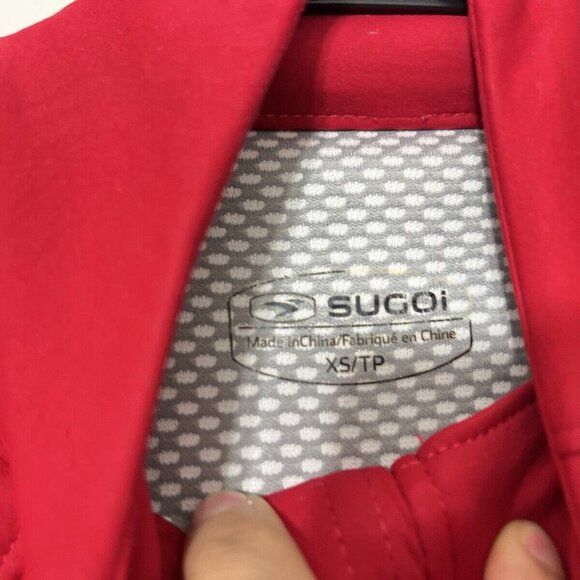 Sugoi Women's Full Zip Cycling Lightweight Jacket Red/Black Size XS - Picture 6 of 10
